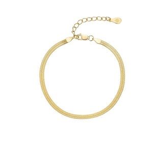 NWT GOLD HERRINGBONE BRACELET